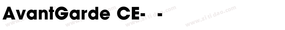 AvantGarde CE-普通字体转换